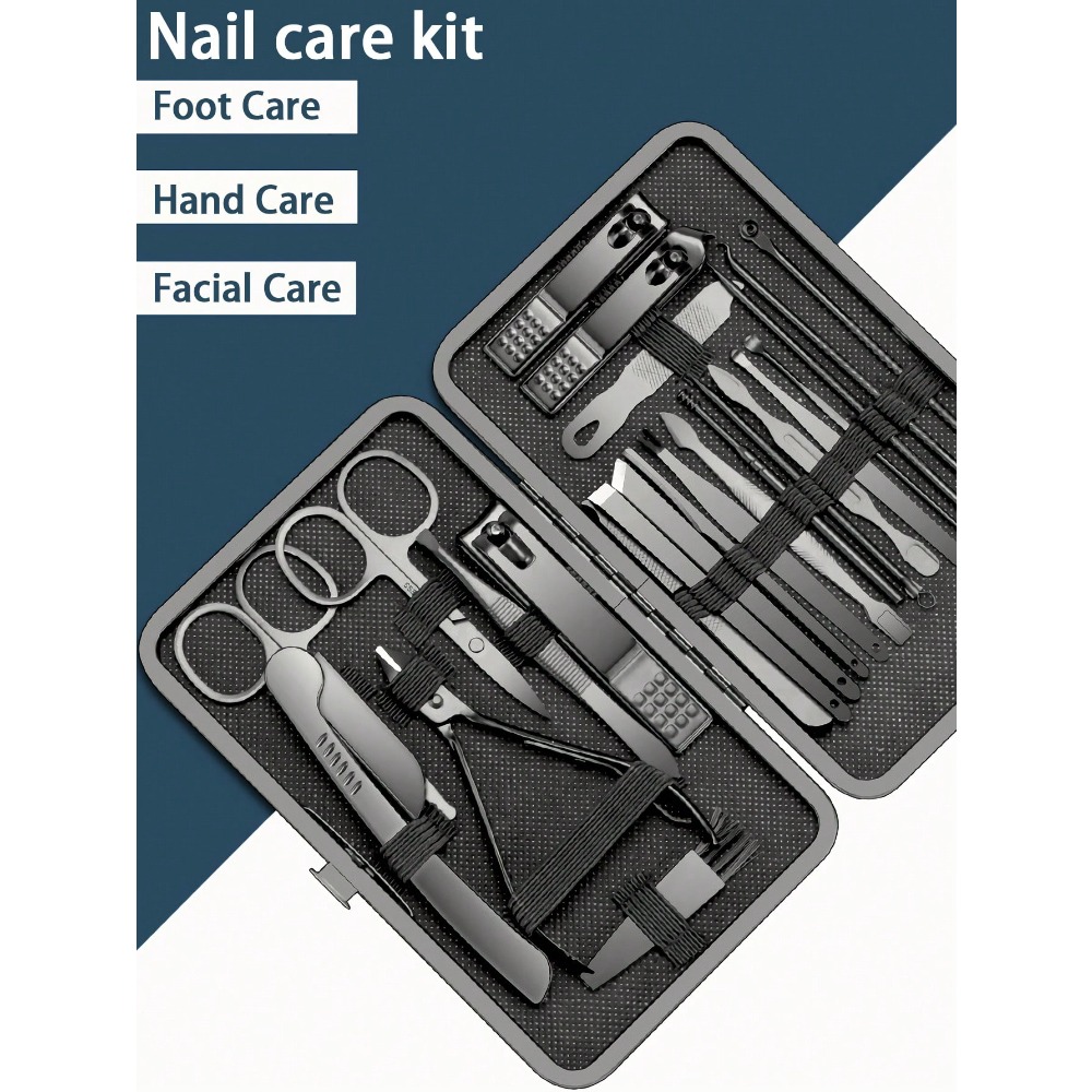 Men Grooming Home - Manicure Set, Stainless Steel Professional Nail