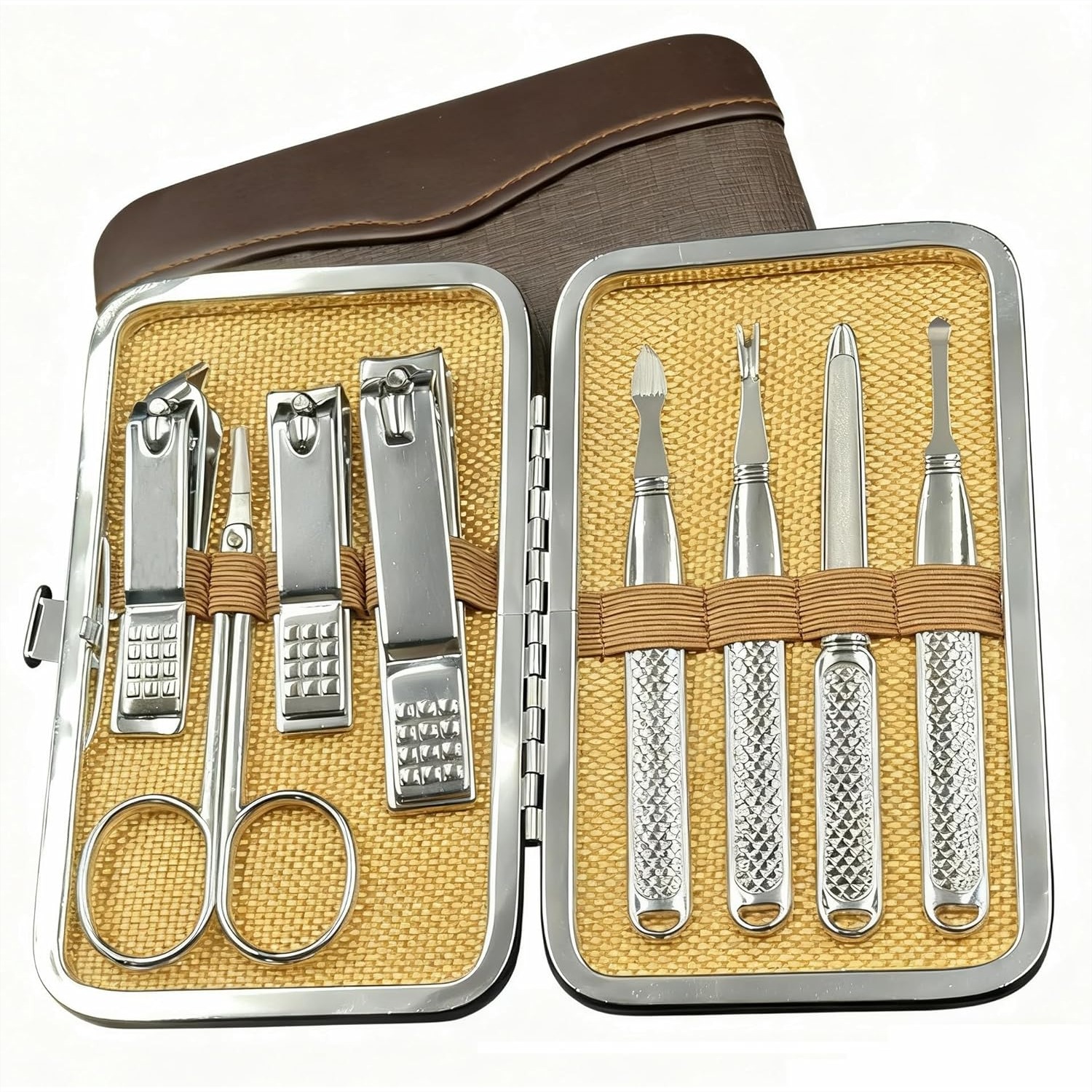 Mens Grooming Kit Case - Professional Manicure Set for Men and
