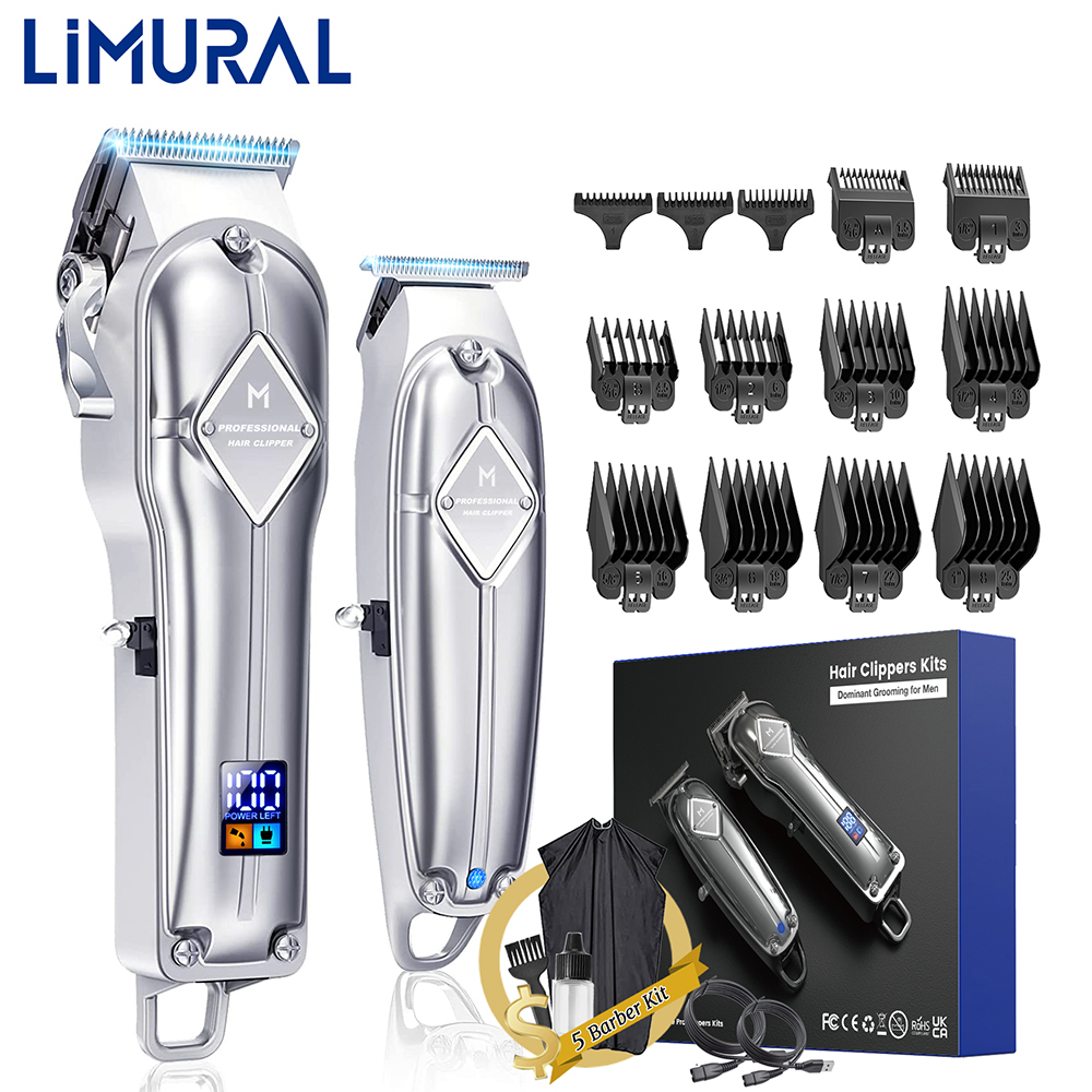 Beard Trimmer Cordless - 2024 Limural Home appliance Hair Clippers