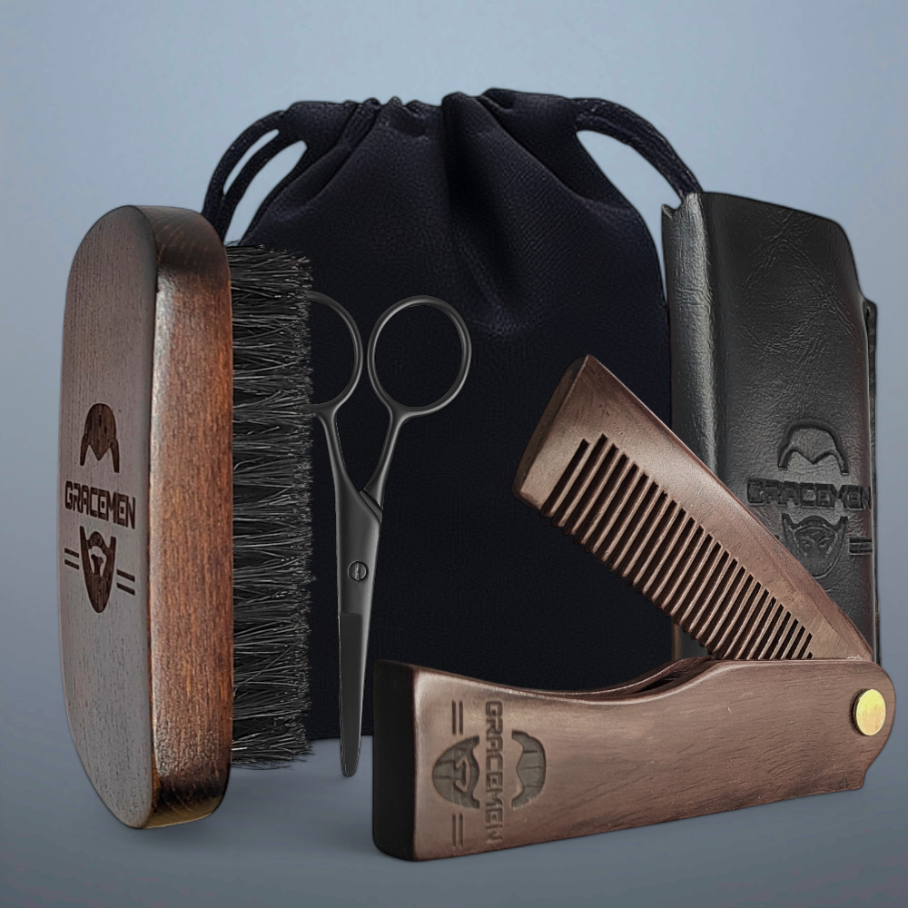 Gracemen Beard Kit - Retro Bea - Mens Grooming Kit Case review and price