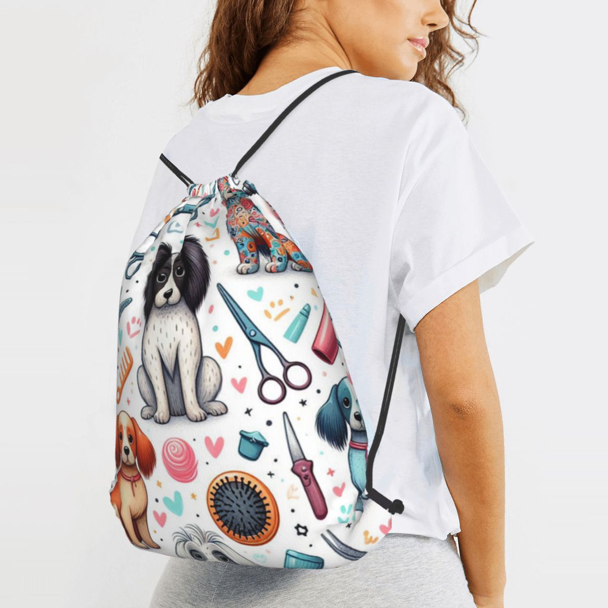 Dog Grooming Printed Backpacks - Men'S Grooming Bag review and price