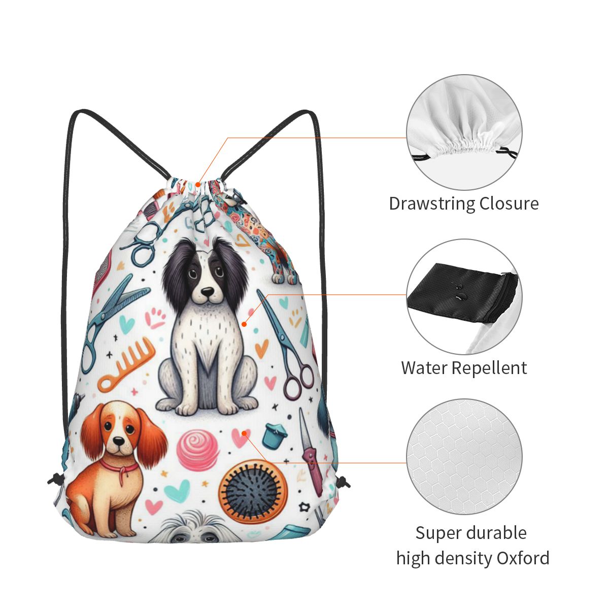 Dog Grooming Printed Backpacks - Men'S Grooming Bag review and price