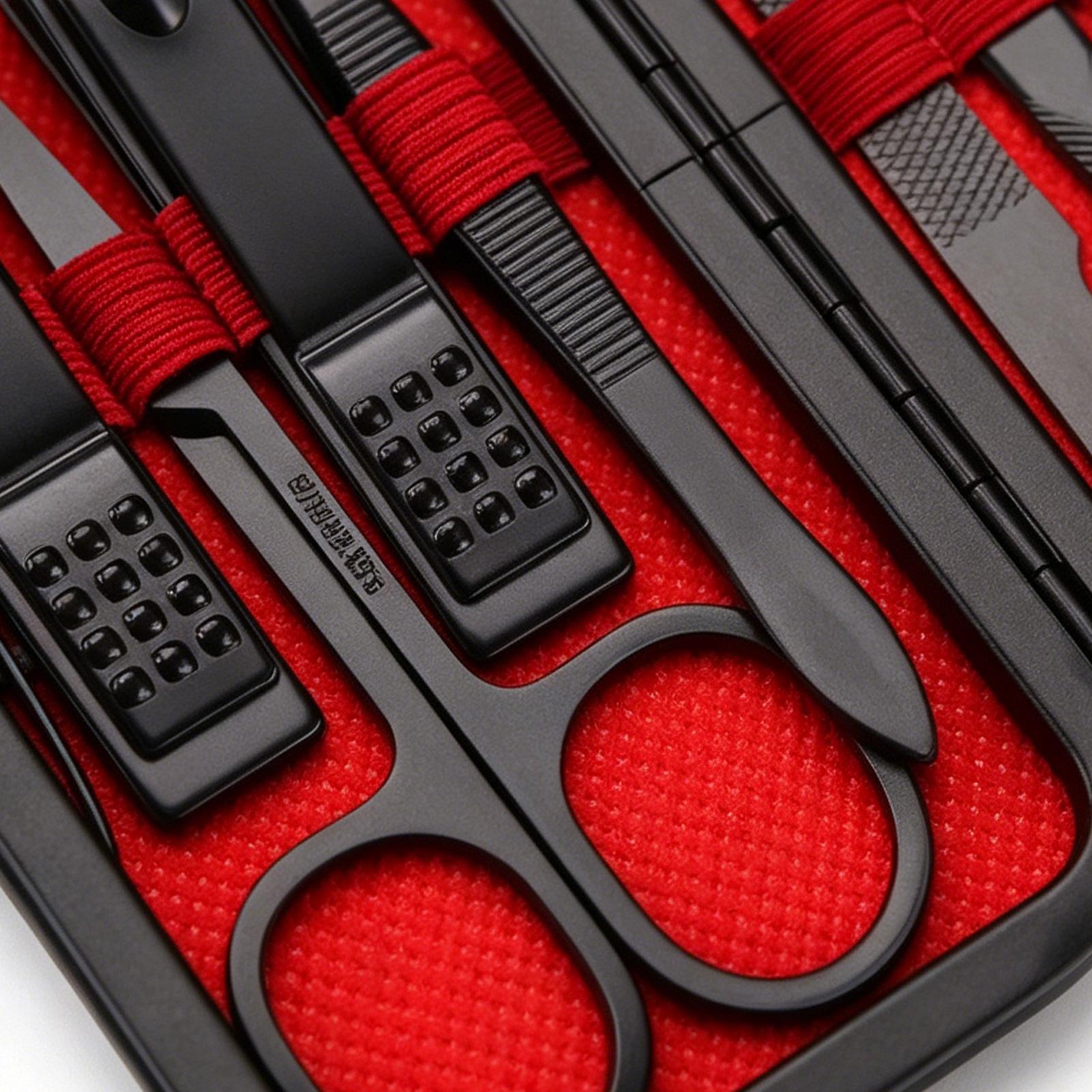 10PCS Stainless Steel Nail Tri - Mens Grooming Kit Case review and price
