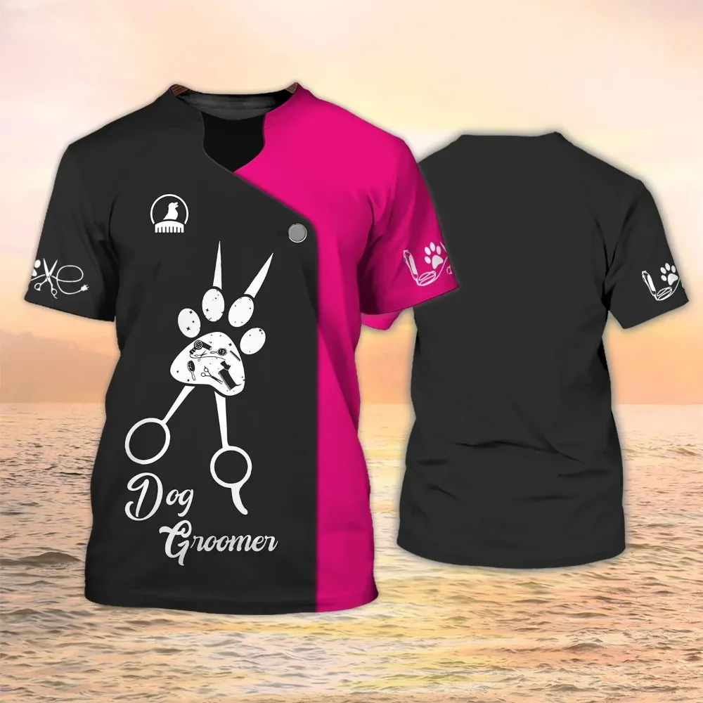 Dog Groomer 3d Print T-shirt F - Men Grooming Quotes Short review and price