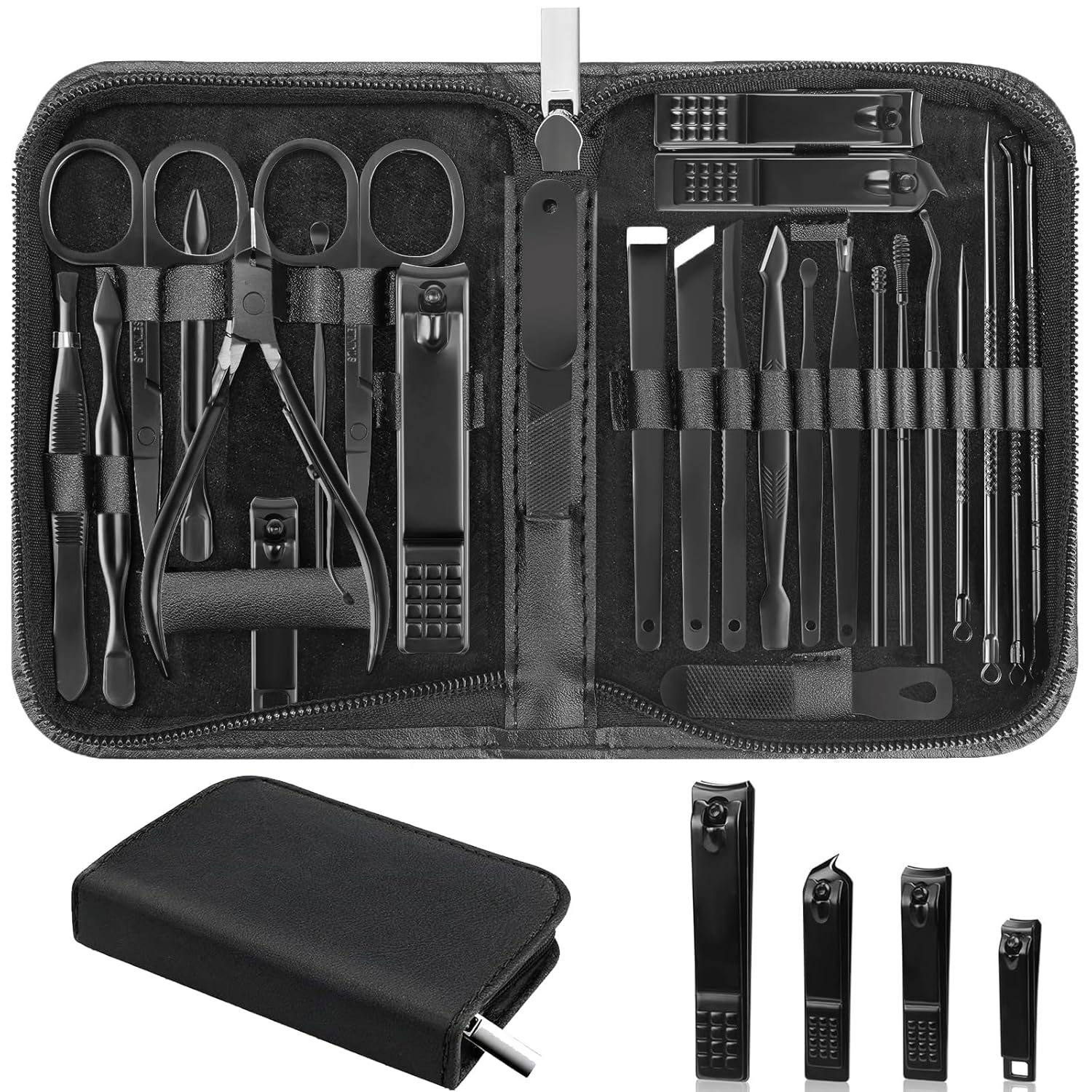 26-Piece Nail Clippers Set, St - Nail Care Kit Mens review and price