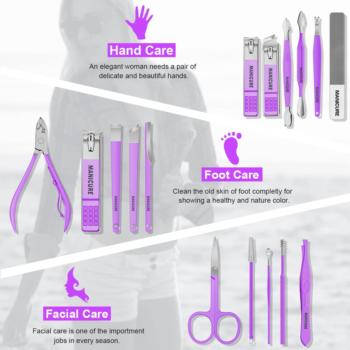Manicure Set Professional Nail - Nail Care Kit Mens review and price