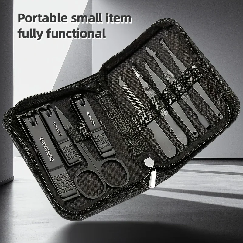 9 Piece in 1 Manicure Set Pedi - Nail Care Kit Mens review and price