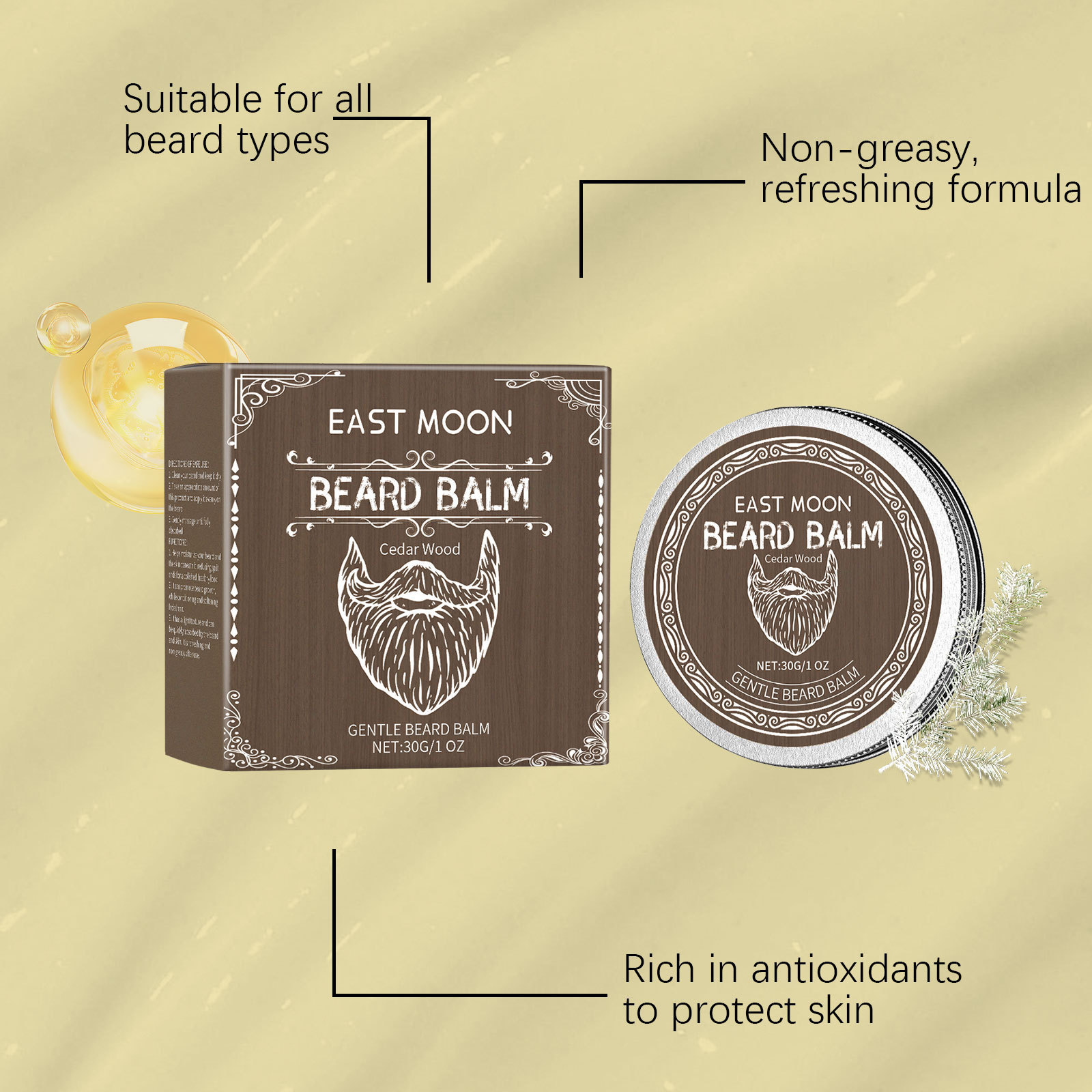 East Moon Beard Balm Soften Be - Men'S Grooming Wax review and price