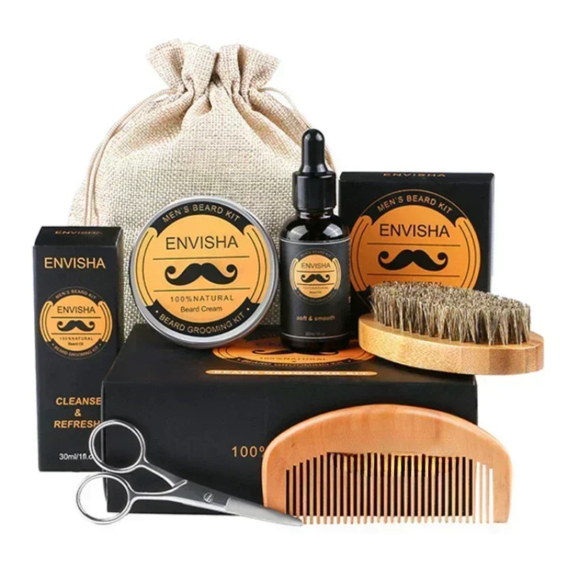 6pcs/set Men Beard Barba Groom - Men'S Grooming Wax review and price