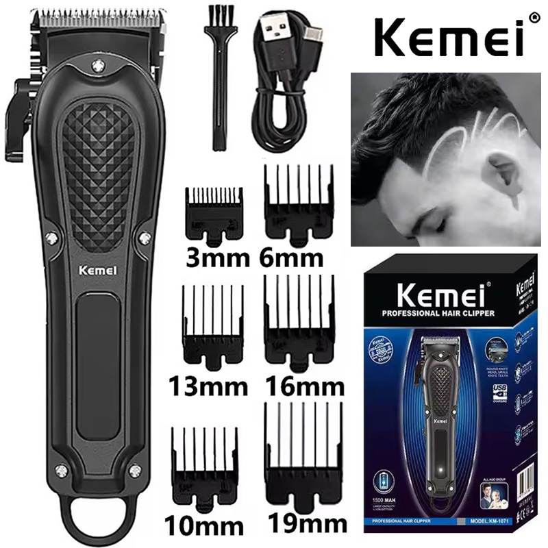Kemei KM-1071 Electric Hair Cl - Beard Trimmer Cordless review and price