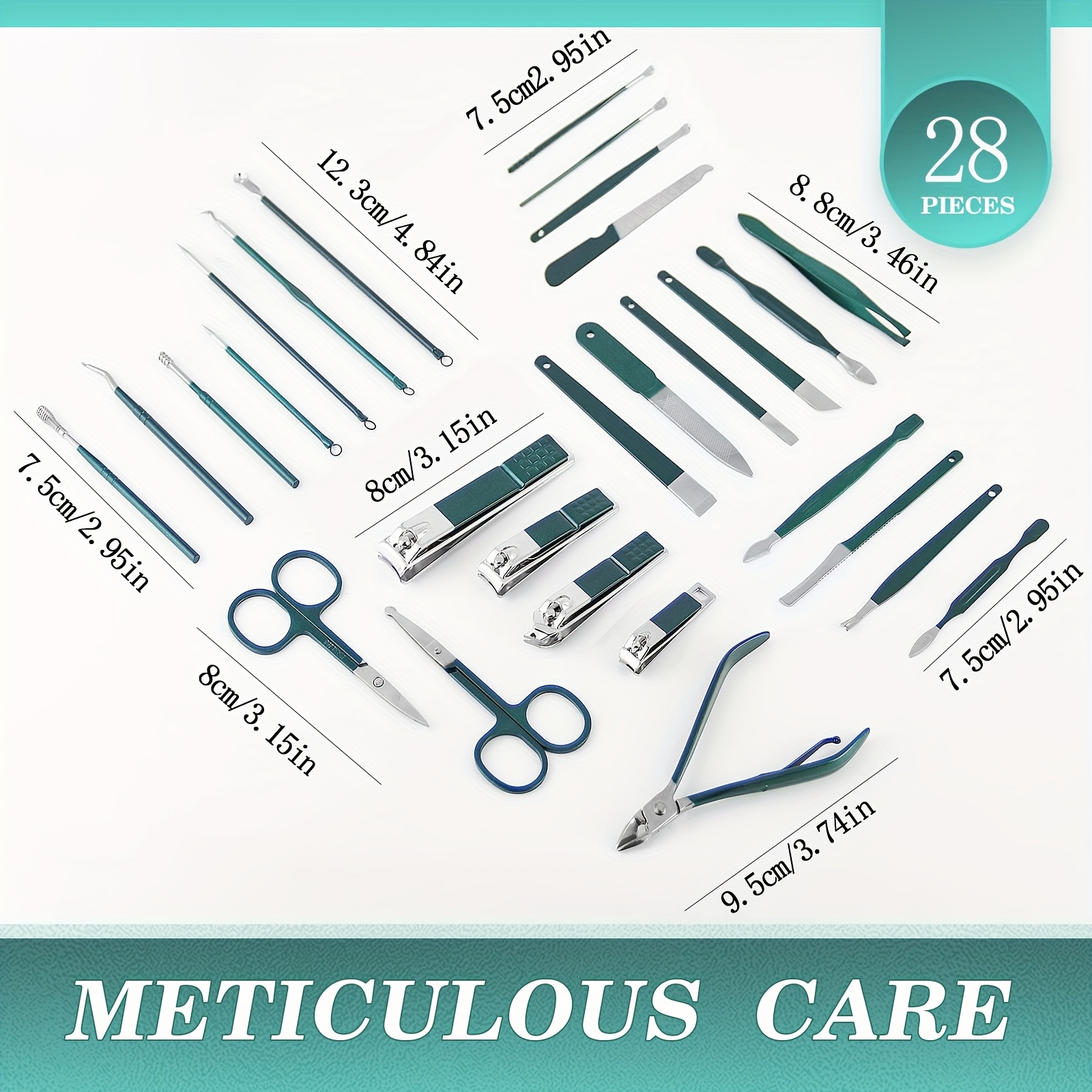 28pcs Manicure set Men Persona - Nail Care Kit Mens review and price