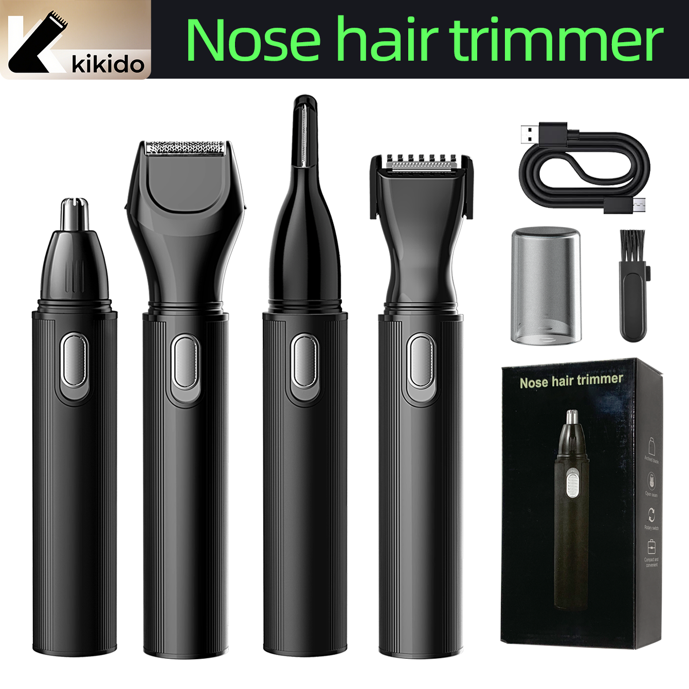 KIKIDO 4 in 1 Nose Hair Trimme - Beard Trimmer Cordless review and price