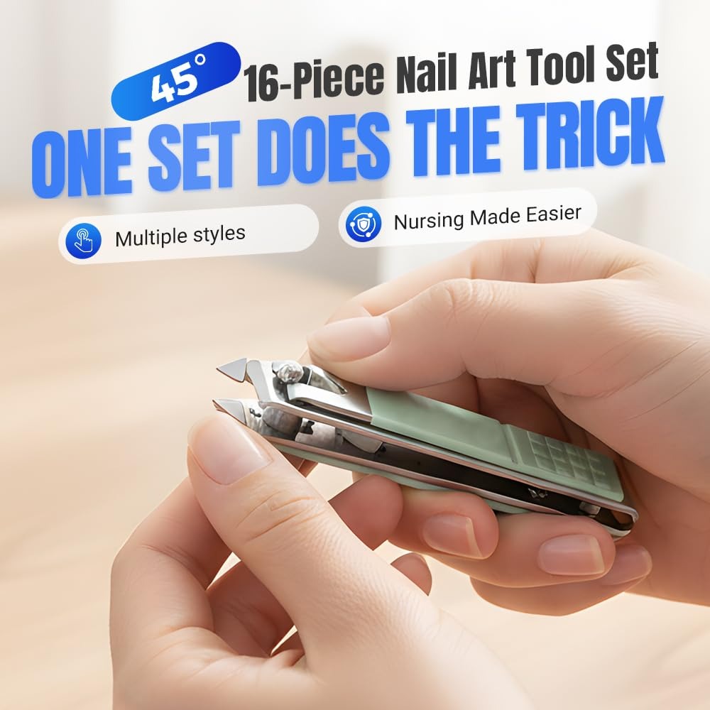 Manicure Set 16 in 1 Stainless - Mens Grooming Kit Case review and price